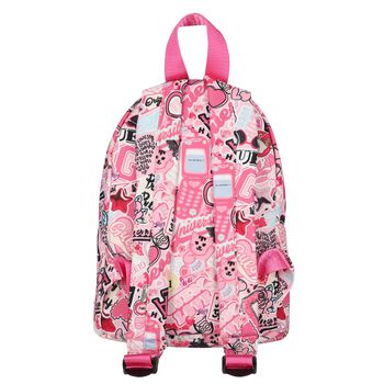 Younger Girls Pink Logo Backpack