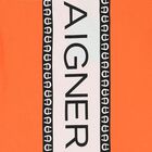 تيشيرت أولاد بالشعار باللون البرتقالي, 2, hi-res