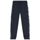 Boys Navy Blue & Blue Tracksuit Set (3 Piece), 1, hi-res
