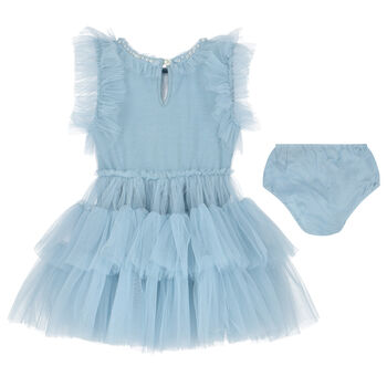 Baby Girls Blue Tulle Dress Set