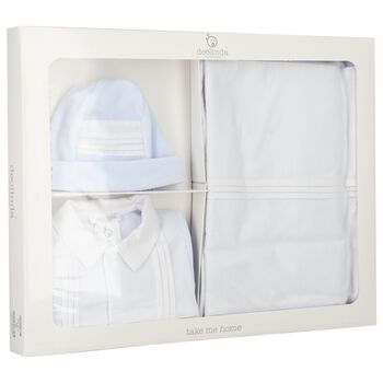 Baby Boys Blue Babygrow Gift Set