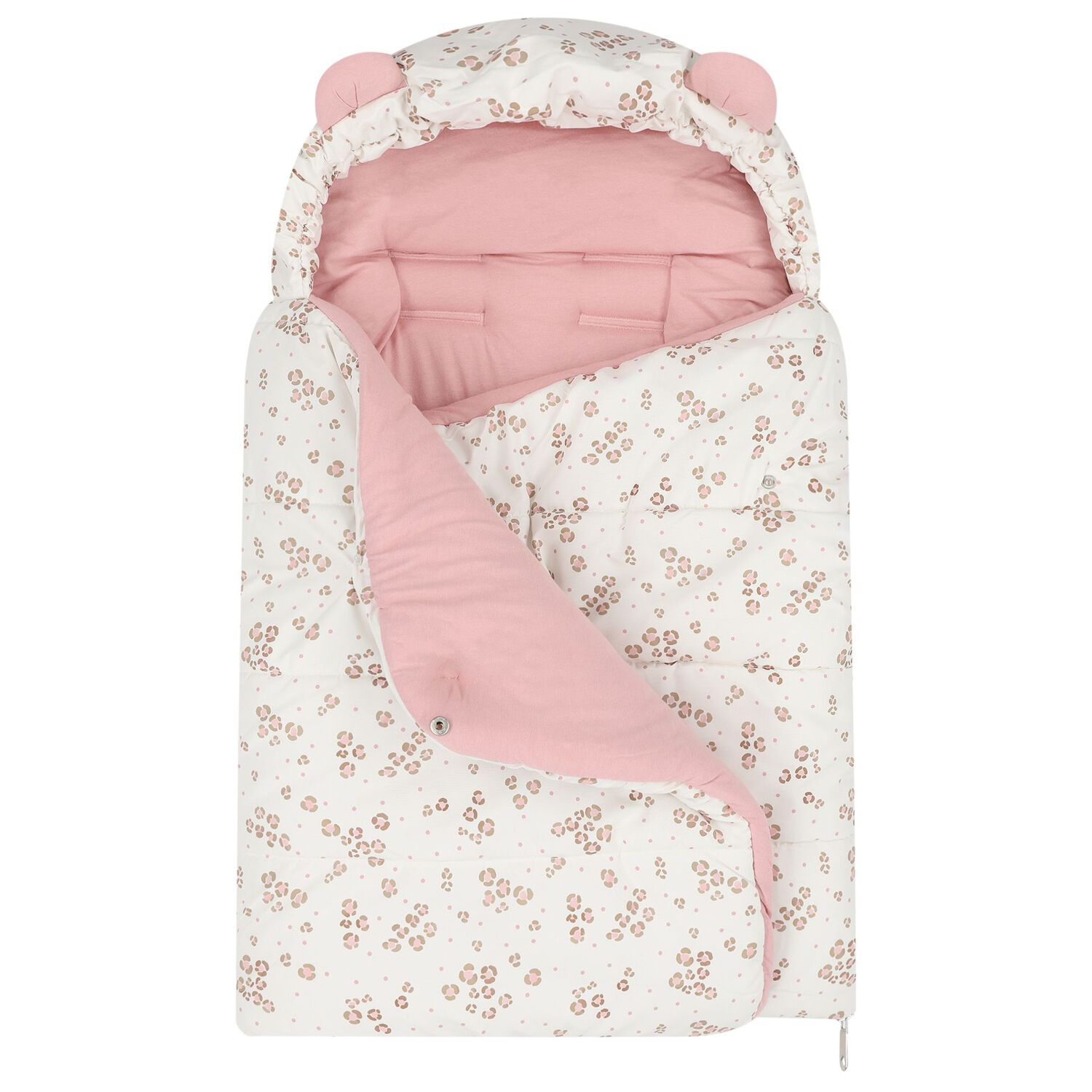 Baby Girls Ivory & Pink Nest, 1, hi-res