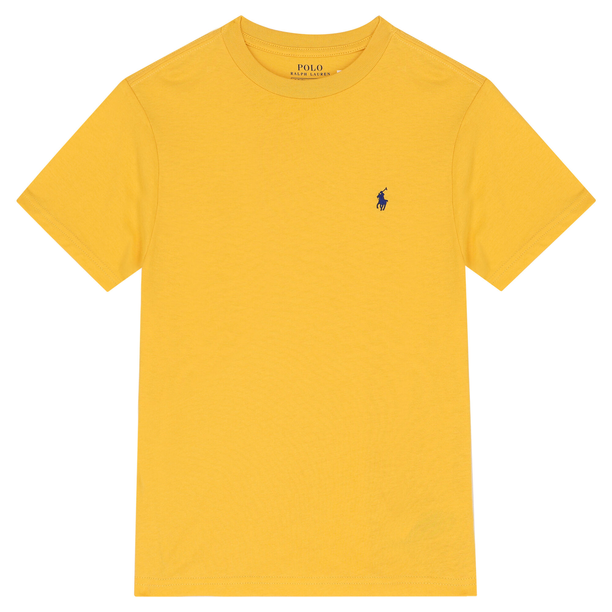 Ralph Lauren Boys Yellow Logo T Shirt Junior Couture USA