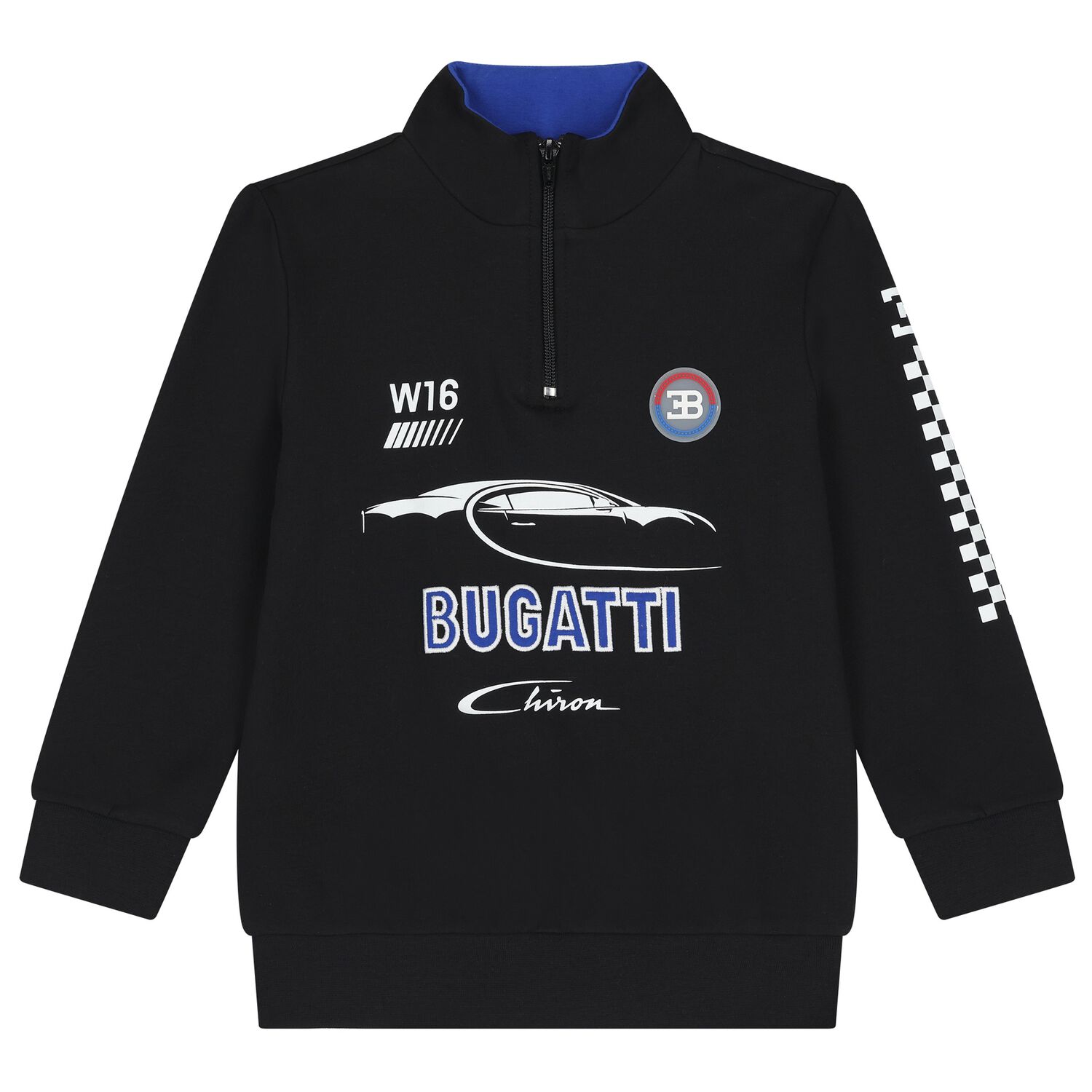 Boys Black Logo Sweatshirt, 1, hi-res