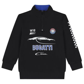Boys Black Logo Sweatshirt