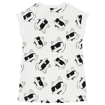 Girls White Choupette Dress