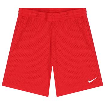 Nike Kids Boys Red Logo Shorts, 2 Boys Red Logo Shorts