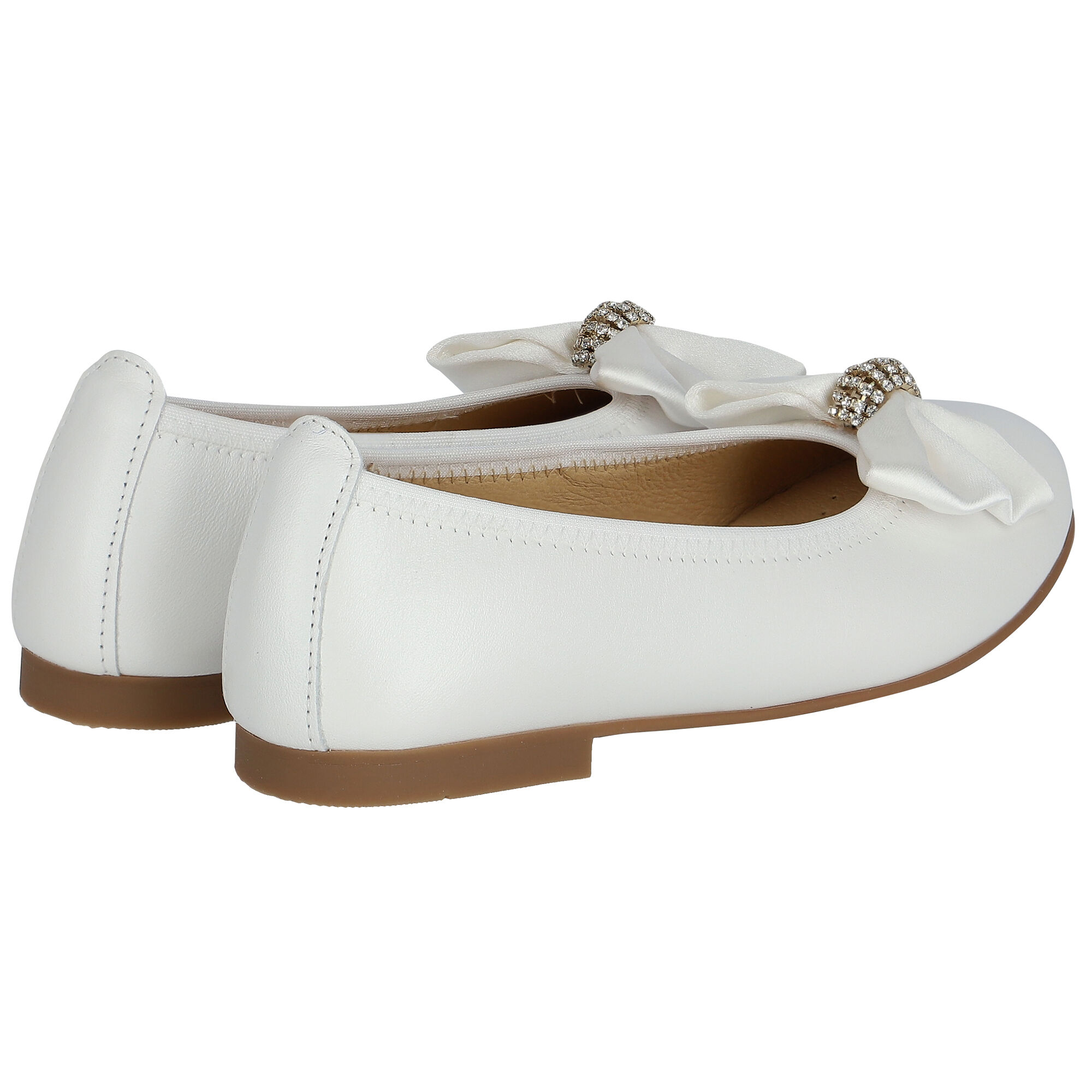 Girls white dolly shoes best sale
