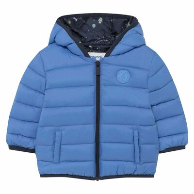 Younger Boys Blue Puffer Jacket
