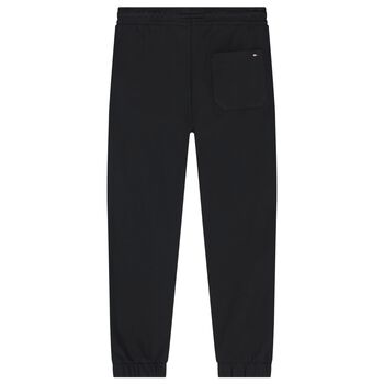 Boys Black Logo Joggers