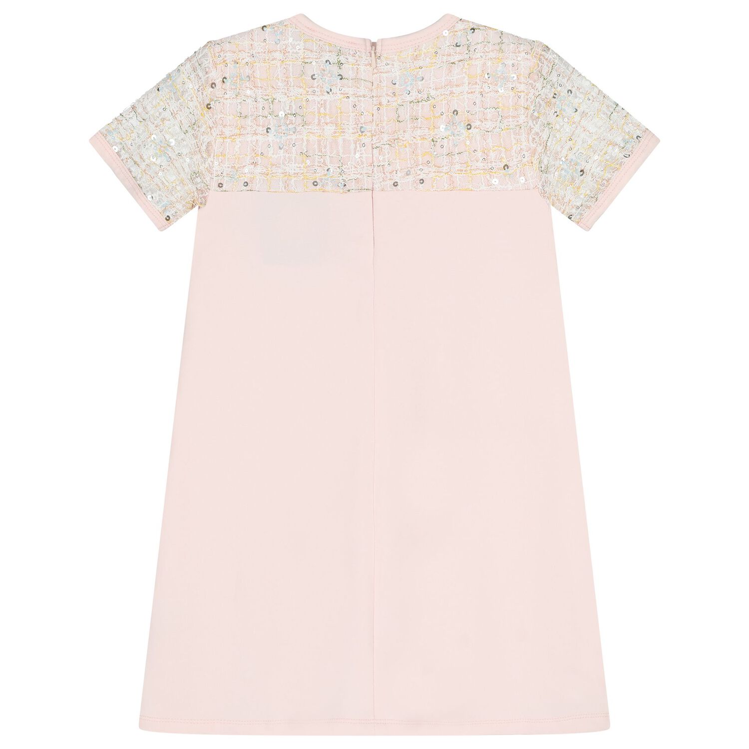 Girls Pink Logo Dress, 2, hi-res