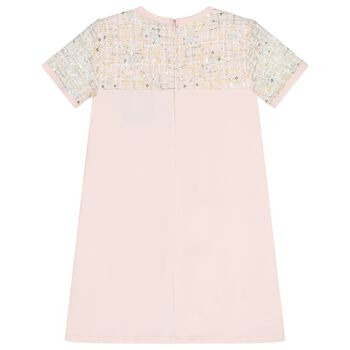 Girls Pink Logo Dress