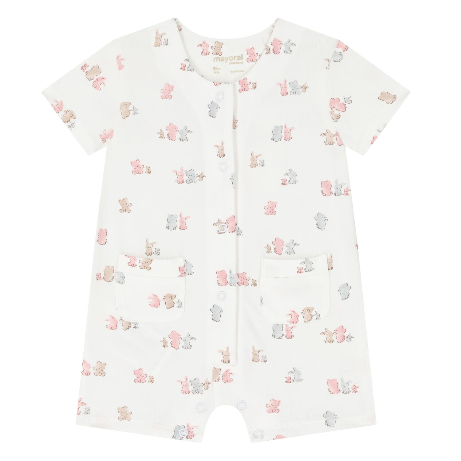 Baby Girls White & Pink Romper Gift Set, 1, hi-res