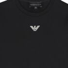 Boys Black Logo Long Sleeve Top, 3, hi-res