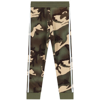 Khaki Green Camouflage Logo Joggers