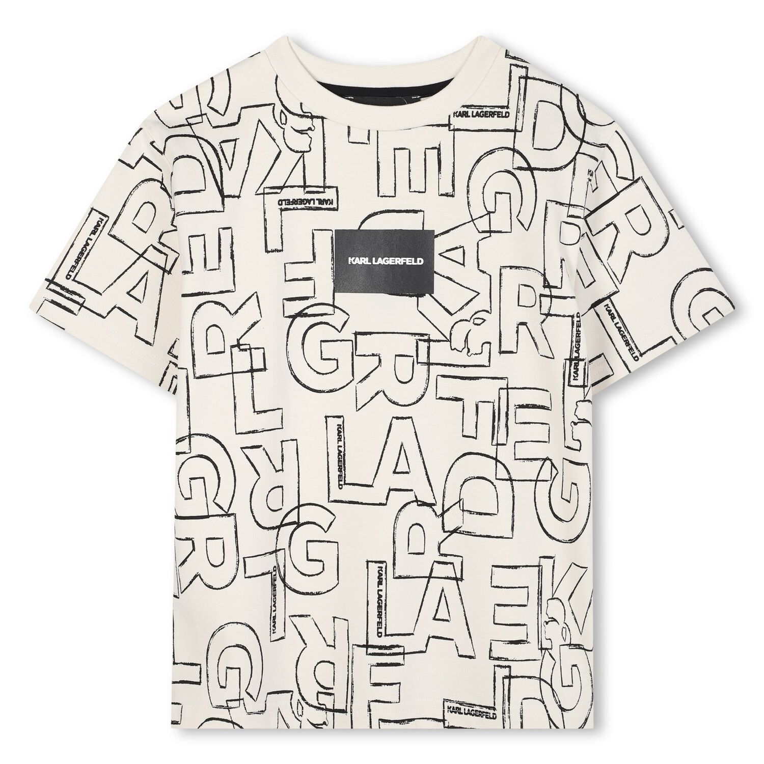 Boys Ivory Logo T-Shirt, 1, hi-res