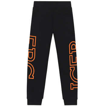 Boys Black Logo Joggers