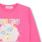 Girls Pink Sequin Unicorn Long Sleeve Top, 1, hi-res