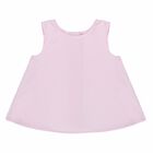 Girls Pink Sleeveless Tops, 1, hi-res