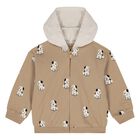 Younger Boys Beige, Ivory & Black Tracksuit ( 3 Piece ), 1, hi-res