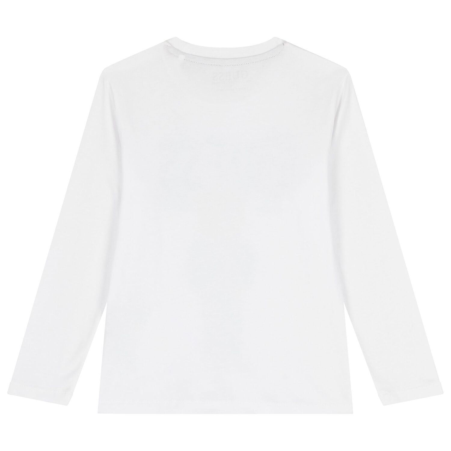 Boys White Teddy Bear Long Sleeve Top, 2, hi-res