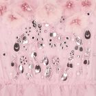 Girls Pink Sequin Embellished Tulle Dress , 1, hi-res