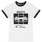 Boys White & Black Logo T-Shirt, 1, hi-res