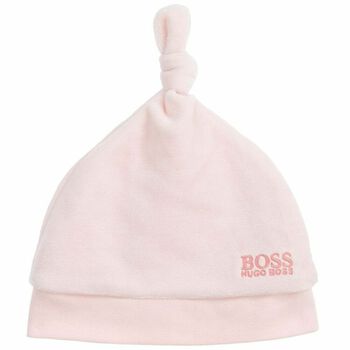 قبعة للاطفال البنات باللون الزهري