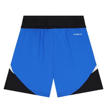 Black, Blue & White Logo Shorts