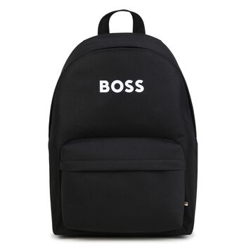 Boys Black Logo Backpack ( 42cm )