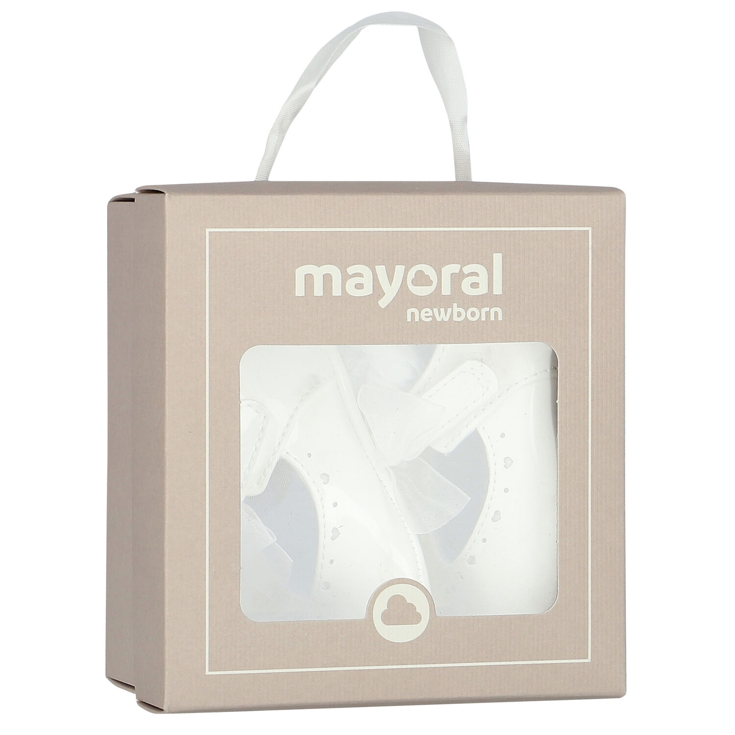 حذاء قبل المشى بنات لفيونكة باللون الابيض, 1, hi-res