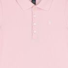 Girls Pink Logo Polo Dress, 1, hi-res