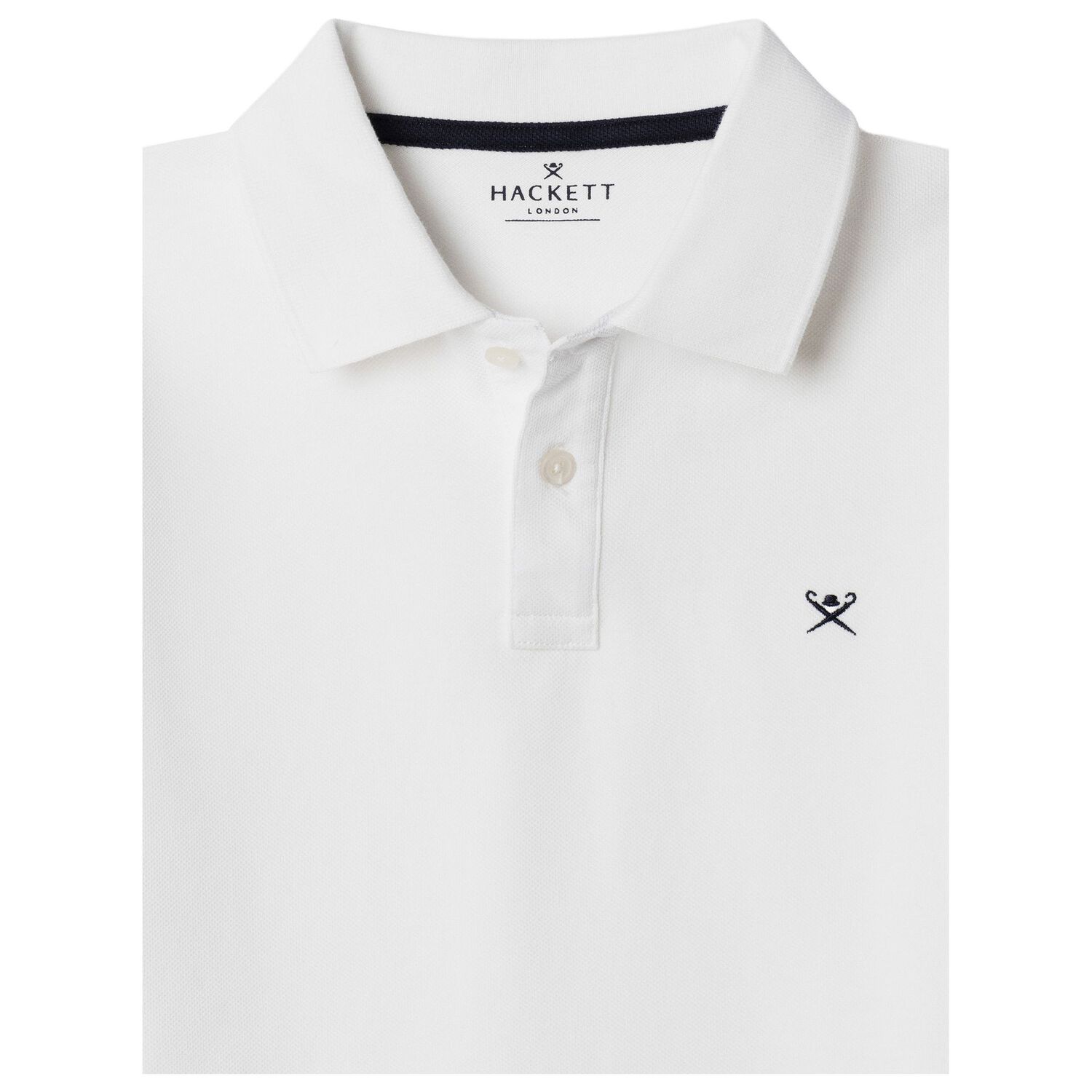 Boys White Logo Polo Shirt, 2, hi-res