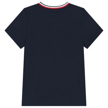Boys Navy Blue Logo T-Shirt