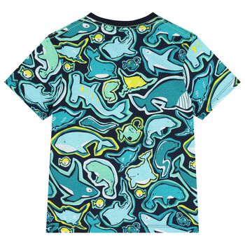 Boys Multi-Coloured Whale T-Shirt