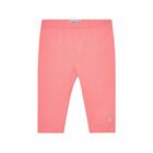 Girls Pink Logo Leggings, 1, hi-res