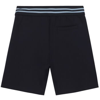 Boys Navy Logo Shorts