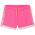 Girls Pink Embellished Shorts, 1, hi-res
