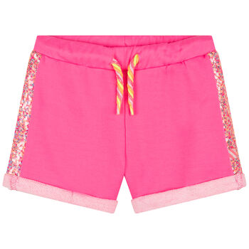 Girls Pink Embellished Shorts