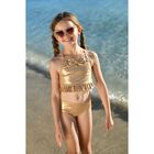 Girls Gold Bow Bikini, 2, hi-res