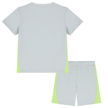 Boys Grey Logo Shorts Set