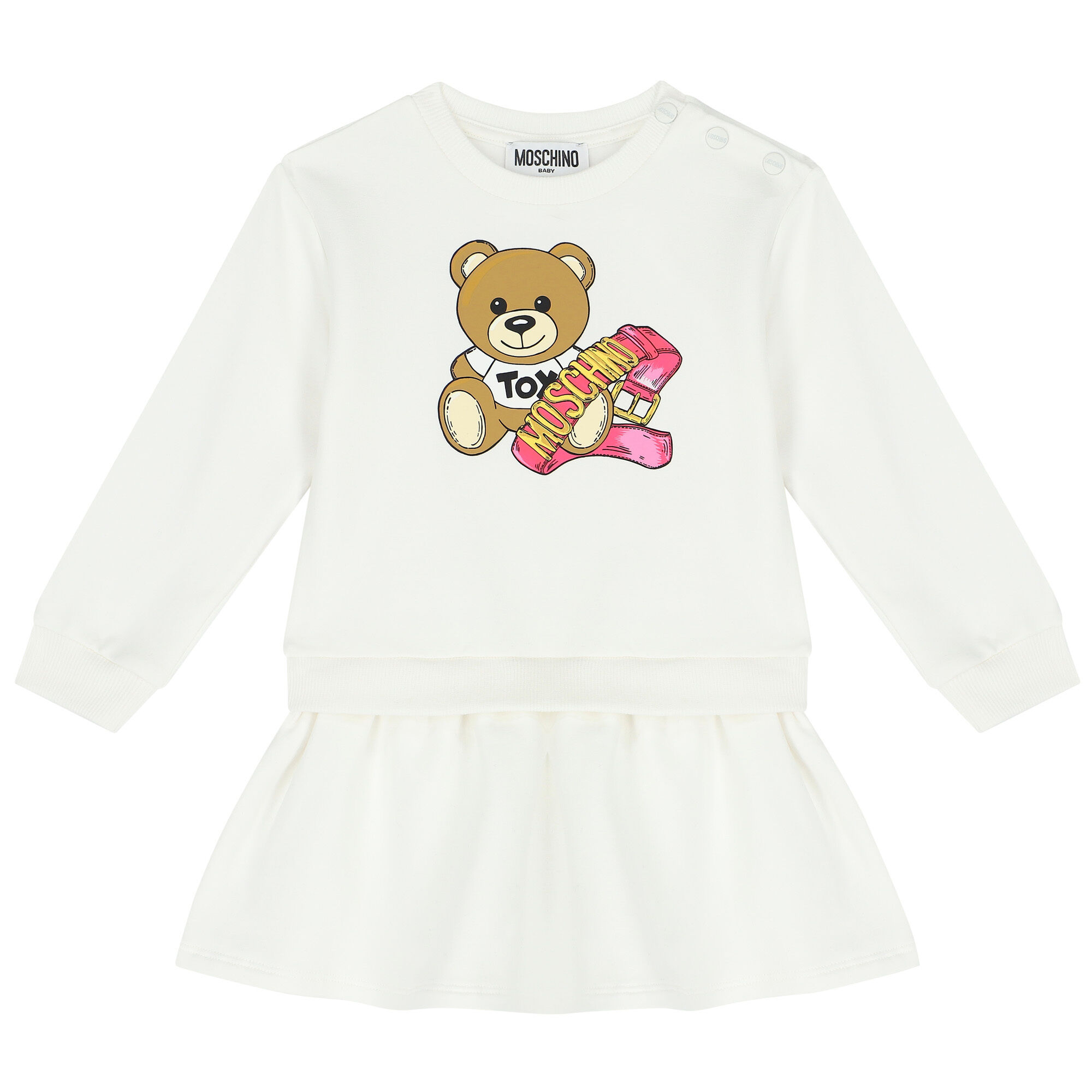ワンピース Moschino SS25 \"TEDDY BEAR\" SHORT DRESS (04400442 1001) Thumbs_P25---MOSCHINO---