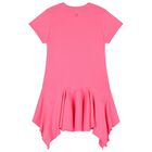 فستان بنات بالشعار باللون الاحمر , 2, hi-res