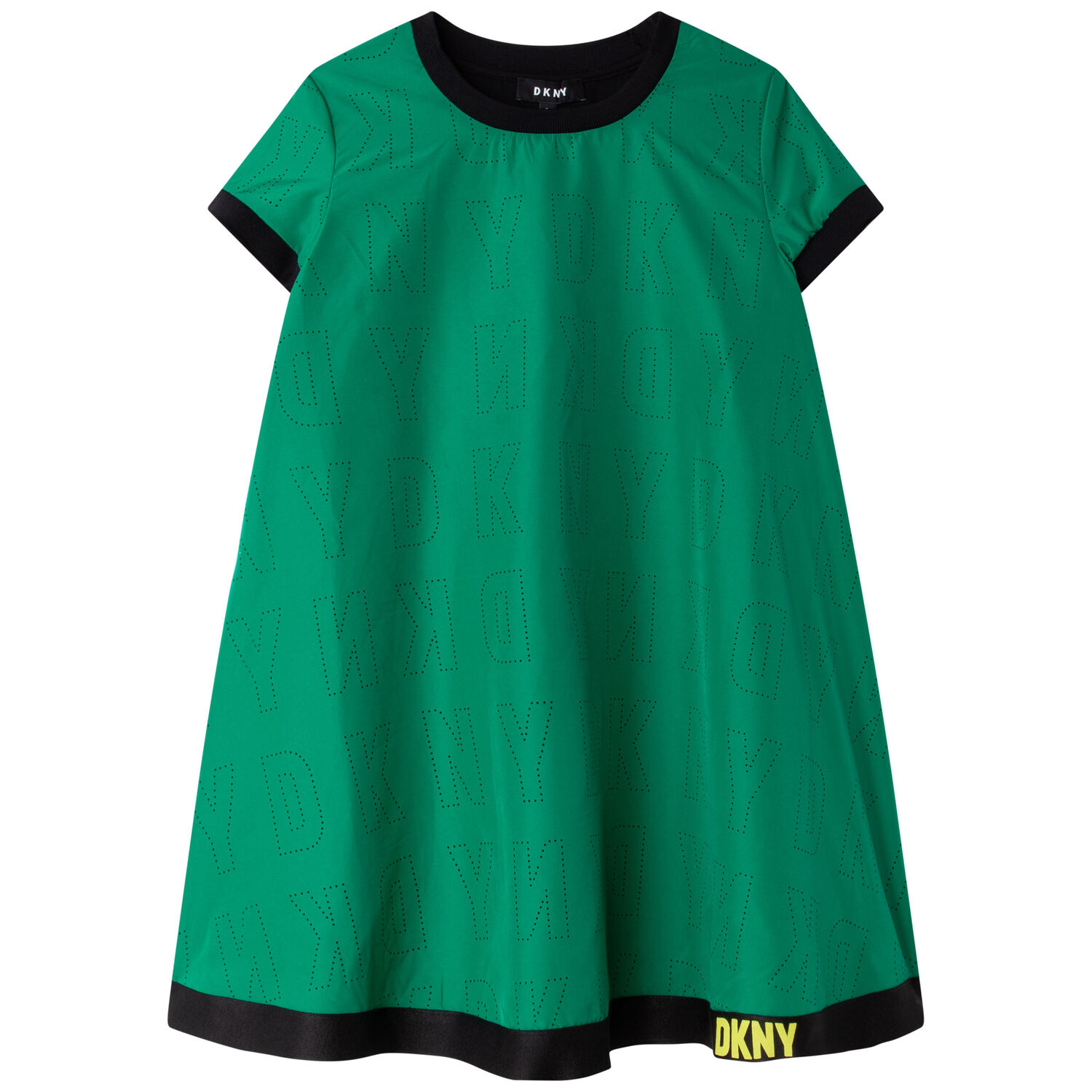 DKNY Girls Green Logo Dress | Junior Couture USA
