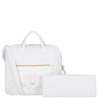 White Logo Baby Changing Bag, 1, hi-res
