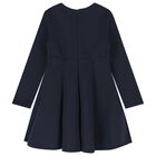 Girls Navy Blue Floral Dress, 3, hi-res
