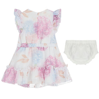 Baby Girls White Floral Dress