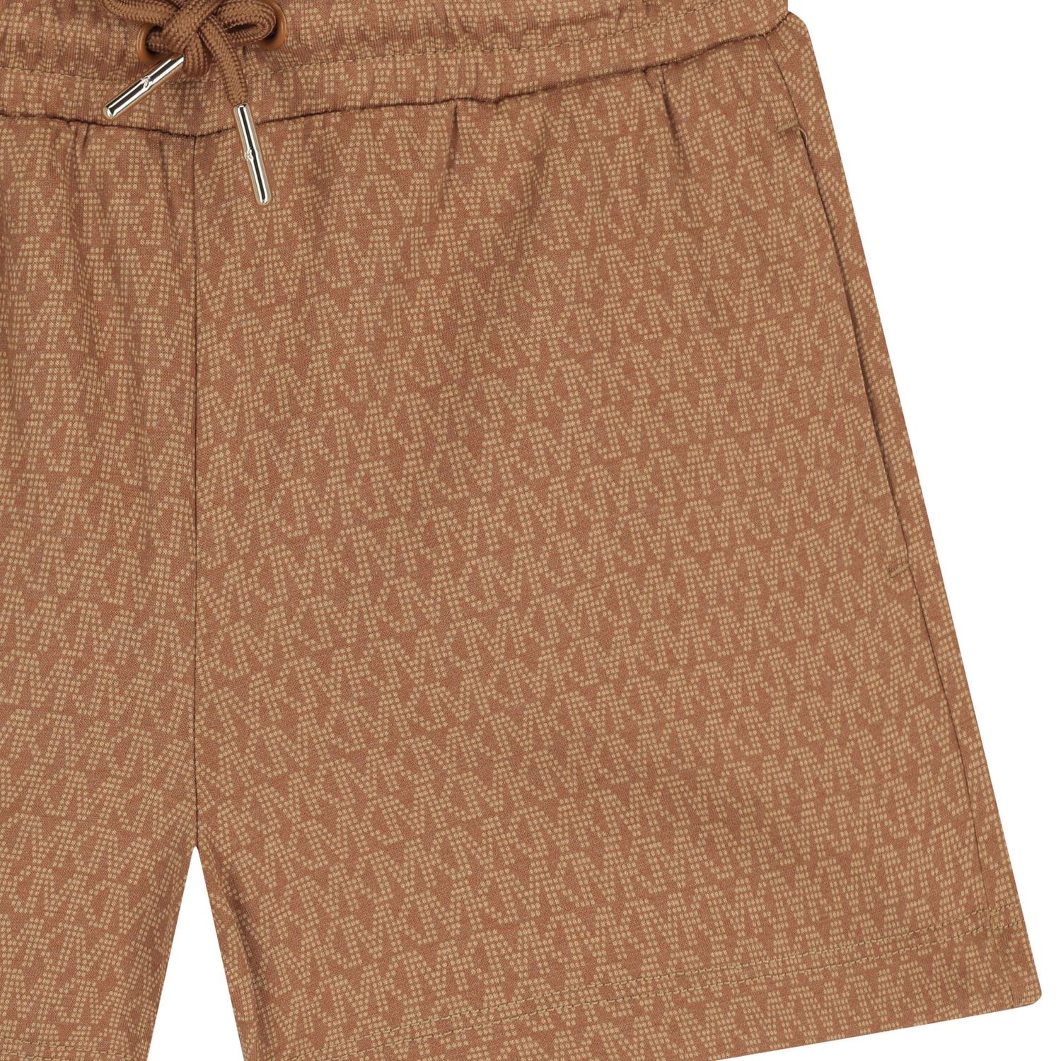 Girls Brown Logo Shorts, 1, hi-res