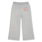 Girls Grey Wide Leg Joggers, 1, hi-res