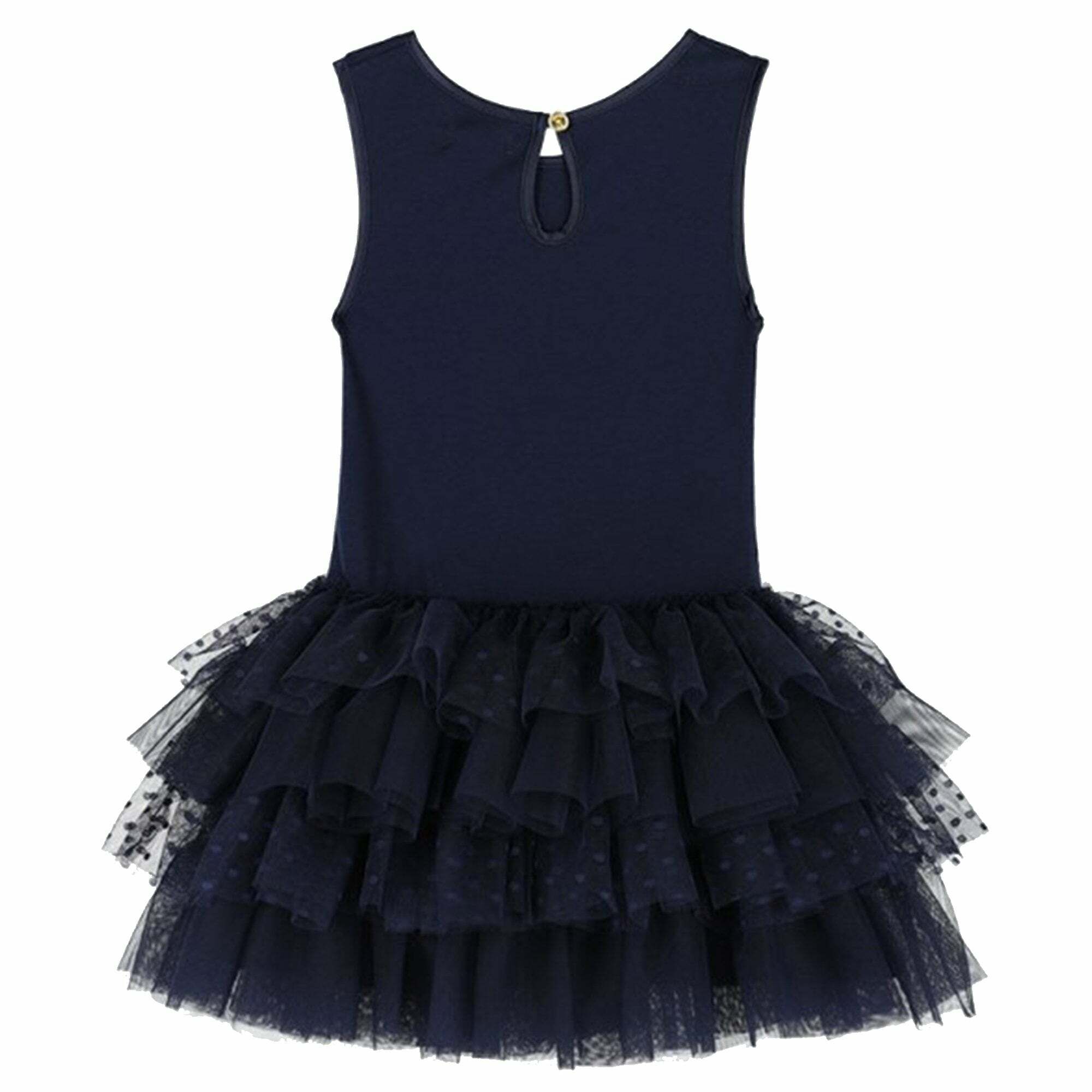 girls navy tulle dress